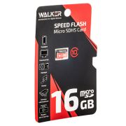 Карта памяти 16GB - Walker карта памяти microSDHC сlass 10 без адаптера 75-20 Мб/с