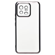 Чехол Xiaomi 13 пластик перфорация с защитой камеры прозрачный чёрный
