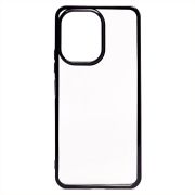 Чехол Xiaomi Poco M6 5G/Redmi 13C 5G пластик перфорация с защитой камеры прозрачный чёрный