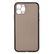 Чехол iPh 11 Pro силикон ультратонкий с защитой камеры чёрный