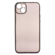 Чехол iPh 14 Plus силикон ультратонкий с защитой камеры чёрный