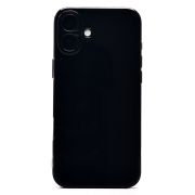 Чехол iPh 16 Plus силикон ультратонкий с защитой камеры чёрный