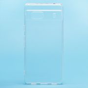 Чехол Google Pixel 7a силикон ультратонкий прозрачный