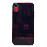 Чехол iPh XR пластик с окантовкой и принтом 002