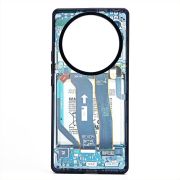 Чехол Honor X9a пластик с окантовкой и принтом 001