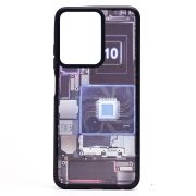Чехол Infinix Hot 30i пластик с окантовкой и принтом 002