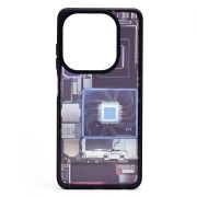 Чехол Infinix Hot 40i пластик с окантовкой и принтом 002