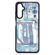Чехол Samsung A05s/A057 пластик с окантовкой и принтом 001