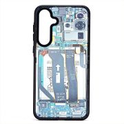 Чехол Samsung A55 пластик с окантовкой и принтом 001