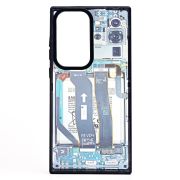 Чехол Samsung S23 Ultra пластик с окантовкой и принтом 001
