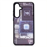 Чехол Samsung S24+ пластик с окантовкой и принтом 002