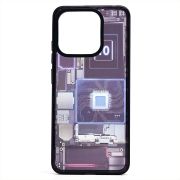 Чехол Xiaomi Redmi 12C/Poco C55 пластик с окантовкой и принтом 002
