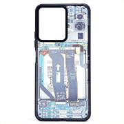 Чехол Xiaomi Redmi 13C 5G/Poco M6 5G пластик с окантовкой и принтом 001