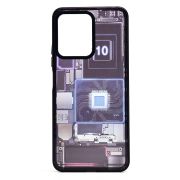 Чехол Xiaomi Redmi Note 12 4G пластик с окантовкой и принтом 002