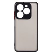 Чехол Tecno Spark 20/Spark 20C пластик с защитой камеры чёрный