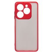 Чехол Tecno Spark 20/Spark 20C пластик с защитой камеры красный