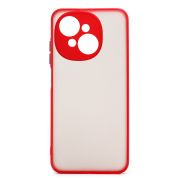 Чехол Tecno Spark Go 1/Pop 9 4G пластик с защитой камеры красный