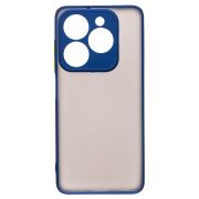 Чехол Tecno Spark Go 2024 пластик с защитой камеры синий