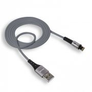 Кабель USB - Lightning Walker C775, 3.1A, 1м, магнитный, индикатор, серый