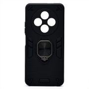 Чехол Tecno Spark 30 4G противоударный комбинированный с кольцом чёрный