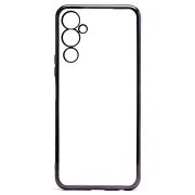 Чехол Tecno Pova 4 пластик перфорация с защитой камеры прозрачный чёрный