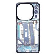 Чехол Tecno Spark Go 2024 пластик с окантовкой и принтом 001