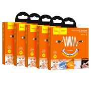 Кабель USB - MicroUSB Hoco X21 Plus, 2.4A, 2м, чёрно-красный