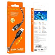 Кабель USB - MicroUSB Borofone BX56, 2.4A, 1м, чёрный