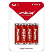 Батарейка AA, LR06 - Smartbuy  4BL 48/480