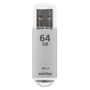 Накопитель USB 64Gb Smartbuy V-Cut серебристый USB3.0