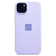 Чехол iPh 15 Plus силикон Soft Touch с лого сиреневый