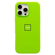 Чехол iPh 16 Pro Max силикон Soft Touch с лого зелёный