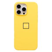 Чехол iPh 16 Pro Max силикон Soft Touch с лого жёлтый
