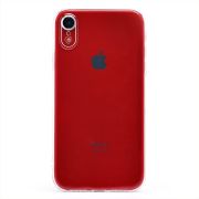 Чехол iPh XR пластик с защитными линзами на камере прозрачный