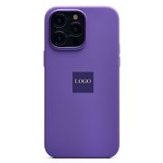 Чехол iPh 14 Pro Max силикон SC Premium с анимацией с лого и SafeMag сиреневый