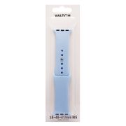 Ремешок ApWatch 38/40/41 мм силикон на кнопке длина S голубой пастель