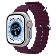 Ремешок ApWatch 38/40/41 мм силикон ребристый бордо