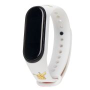 Ремешок Xiaomi Mi Band 3/Mi Band 4 силикон с принтом белый 021