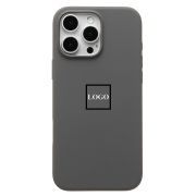Чехол iPh 16 Pro Max силикон SC Premium с анимацией с лого и SafeMag серый светлый