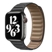 Ремешок ApWatch 42/44/45/49 мм экокожа на магните чёрный