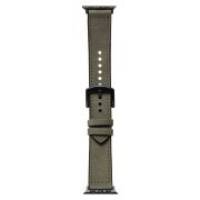 Ремешок ApWatch 38/40/41 мм экокожа на застёжке зелёный