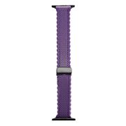 Ремешок ApWatch 42/44/45/49 мм силикон резной на застежке лиловый