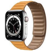 Ремешок ApWatch 38/40/41 мм экокожа на магните оранжевый