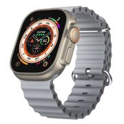 Ремешок ApWatch 38/40/41 мм силикон ребристый серый