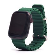 Ремешок ApWatch 38/40/41 мм силикон ребристый зелёный