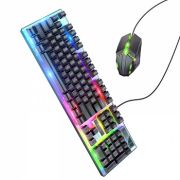 Клавиатура Hoco GM18 проводная + мышь набор игровой чёрный