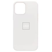 Чехол iPh 12 Pro Max силикон SC Premium с анимацией с лого и SafeMag белый