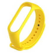 Ремешок Xiaomi Mi Band 5/Mi Band 6 силикон на кнопке жёлтый