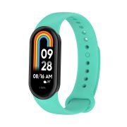 Ремешок Xiaomi Mi Band 8 силикон на кнопке зелёный
