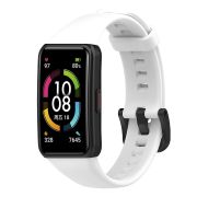 Ремешок Honor Band 6 силикон на застёжке белый